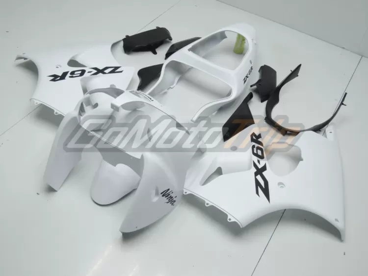 2000 2002 Kawasaki Ninja Zx 6r White Fairing 2