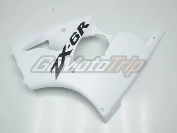 2000 2002 Kawasaki Ninja Zx 6r White Fairing 6