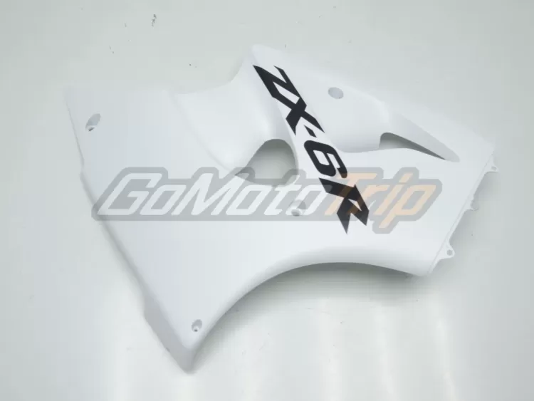 2000 2002 Kawasaki Ninja Zx 6r White Fairing 7