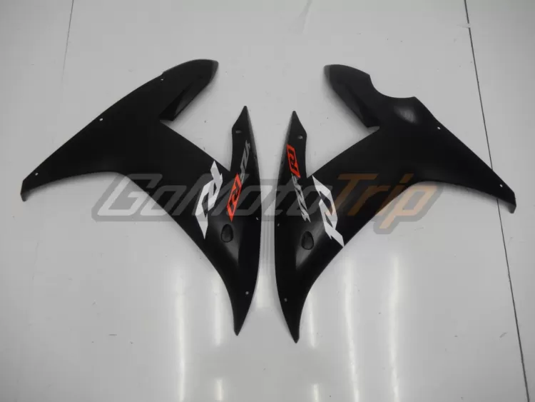 2002 2003 Yamaha Yzf R1 Black Orange Fairing 8