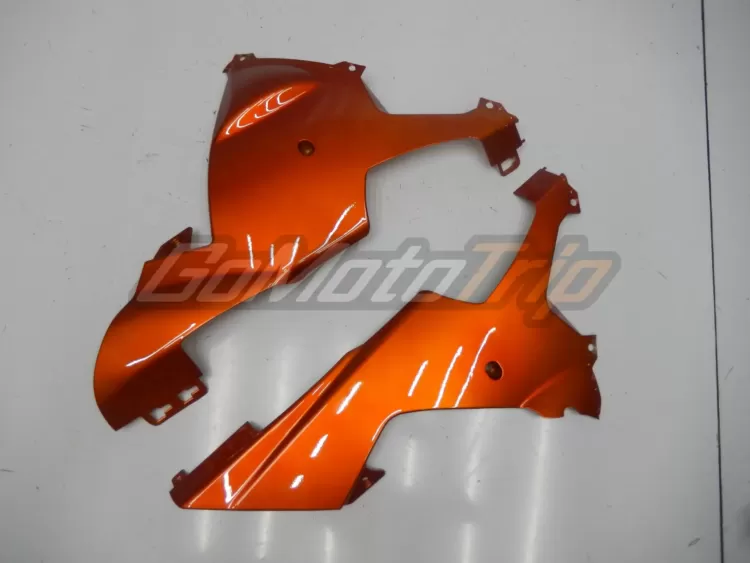 2002 2003 Yamaha Yzf R1 Black Orange Fairing 9