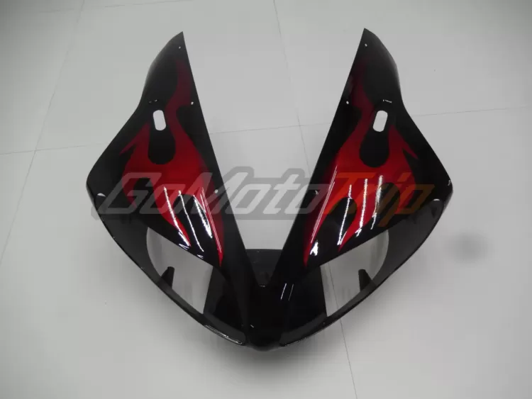 2002 2003 Yamaha Yzf R1 Black Red Fairing2 7