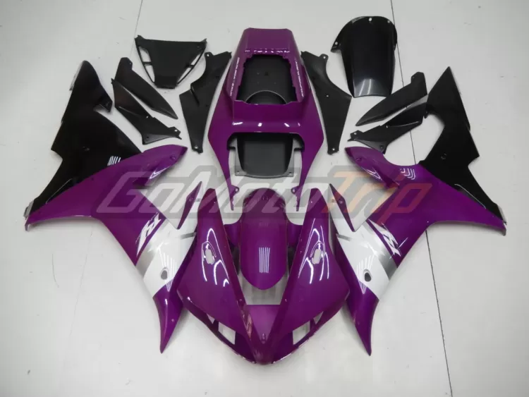 2002 2003 Yamaha Yzf R1 Purple Fairing 1