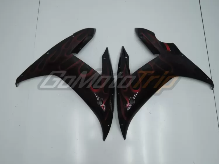 2002 2003 Yamaha Yzf R1 Red Flame Fairing 8