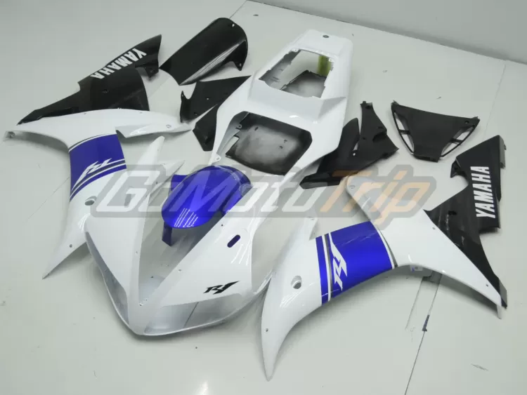 2002 2003 Yamaha Yzf R1 White Fairing 2