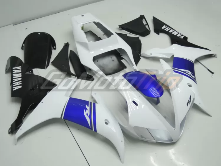 2002 2003 Yamaha Yzf R1 White Fairing 3