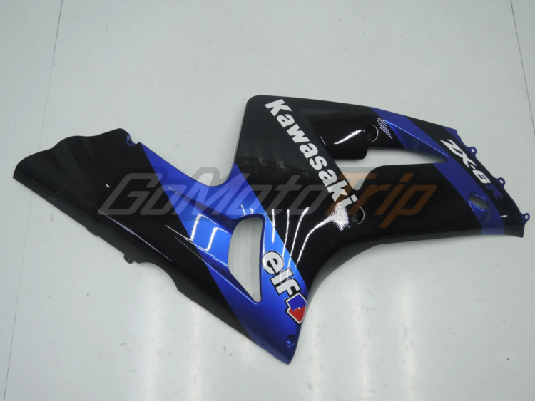 2003 2004 Kawasaki Ninja Zx 6r Black Blue Fairing 10