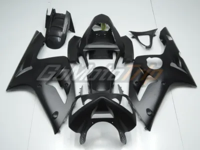 2003 2004 Kawasaki Ninja Zx 6r Black Fairing 1