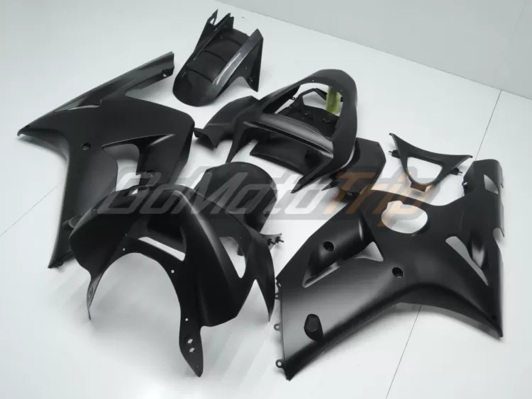 2003 2004 Kawasaki Ninja Zx 6r Black Fairing 2