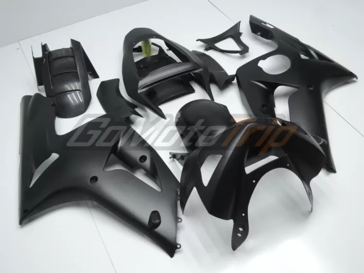 2003 2004 Kawasaki Ninja Zx 6r Black Fairing 3