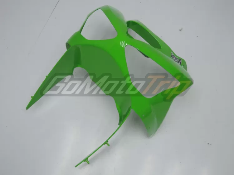 2003 2004 Kawasaki Ninja Zx 6r Black Green Fairing 4