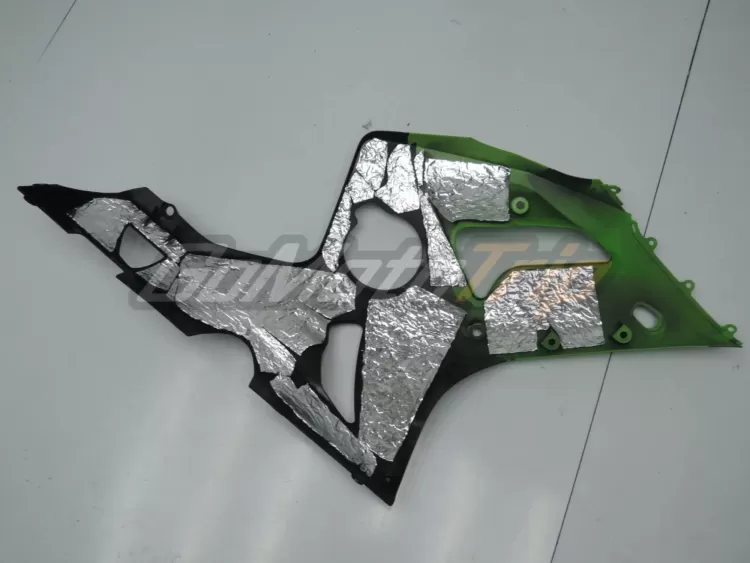 2003 2004 Kawasaki Ninja Zx 6r Black Green Fairing 9