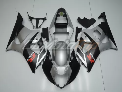 2003 2004 Suzuki Gsx R1000 Black Silver Fairing 1