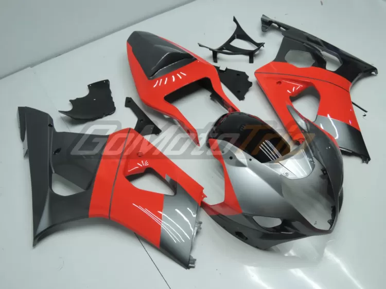 2003 2004 Suzuki Gsx R1000 Red Gray Fairing 3