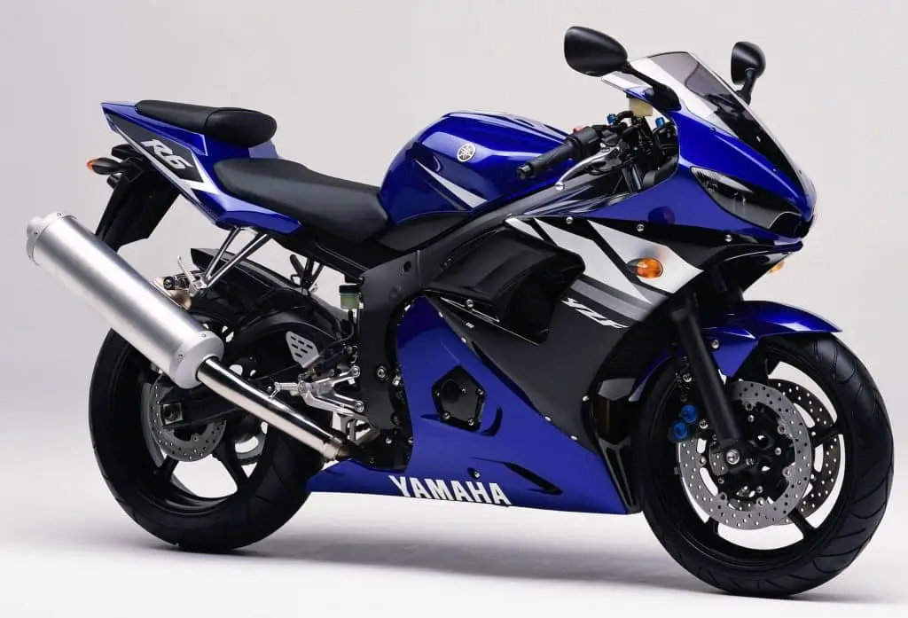 2003 2005 Yamaha Yzf R6 Black Blue Fairing 13