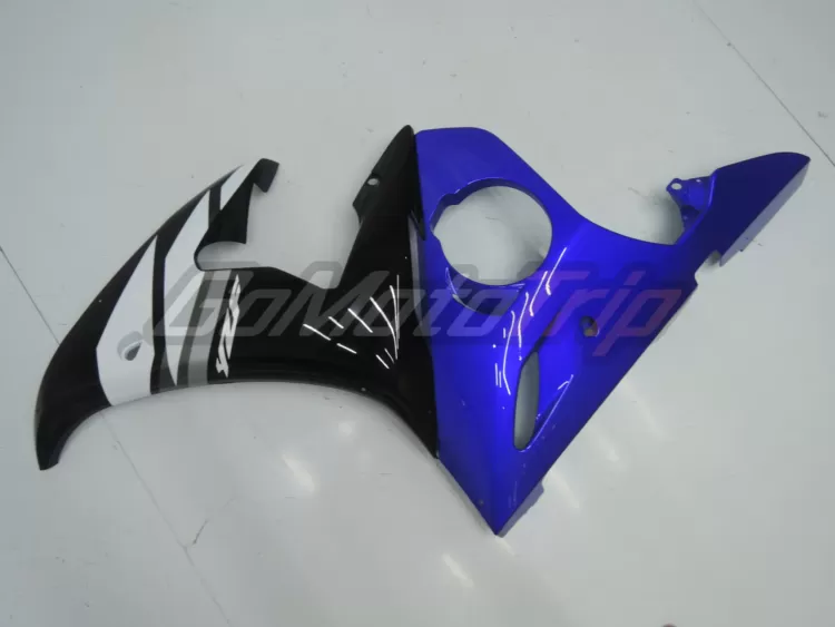 2003 2005 Yamaha Yzf R6 Black Blue Fairing 6