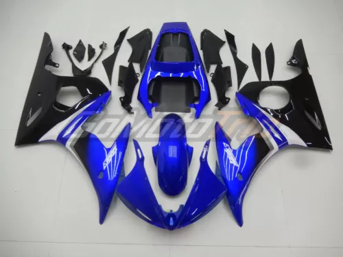 2003 2005 Yamaha Yzf R6 Black Blue Fairing2 1