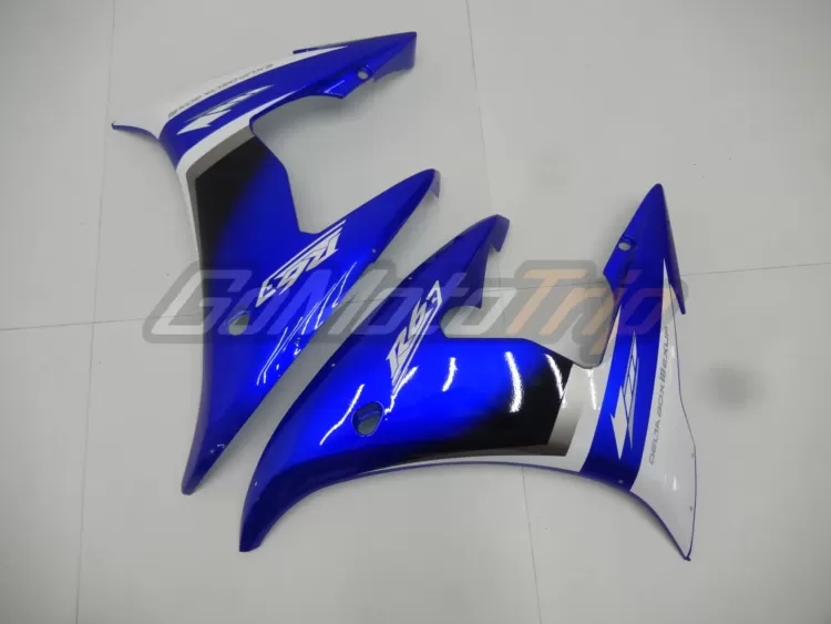 2003 2005 Yamaha Yzf R6 Black Blue Fairing2 10