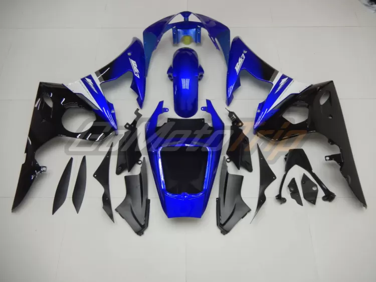 2003 2005 Yamaha Yzf R6 Black Blue Fairing2 6