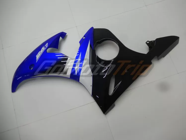 2003 2005 Yamaha Yzf R6 Black Blue Fairing2 8