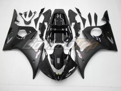 2003 2005 Yamaha Yzf R6 Black Fairing2 1