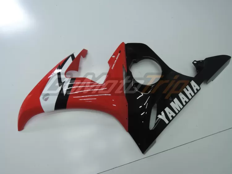 2003 2005 Yamaha Yzf R6 Black Red Fairing 6