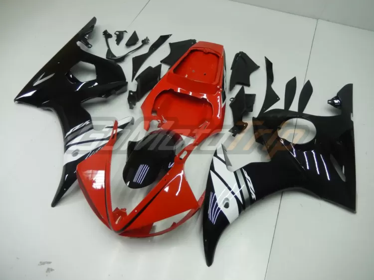 2003 2005 Yamaha Yzf R6 Black Red Fairing2 2