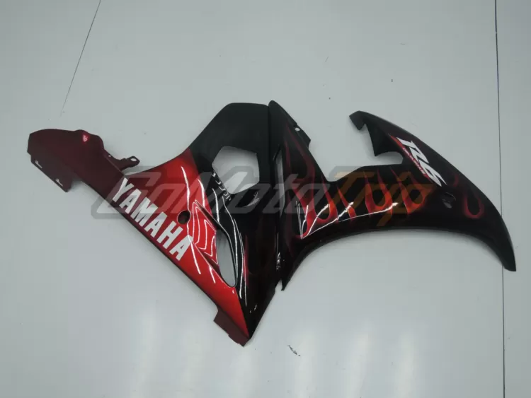 2003 2005 Yamaha Yzf R6 Red Flame Fairing 7