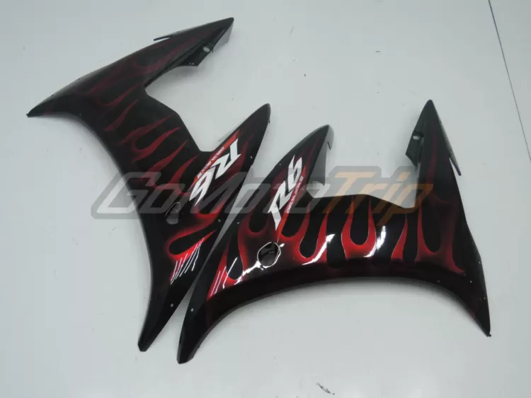 2003 2005 Yamaha Yzf R6 Red Flame Fairing 8