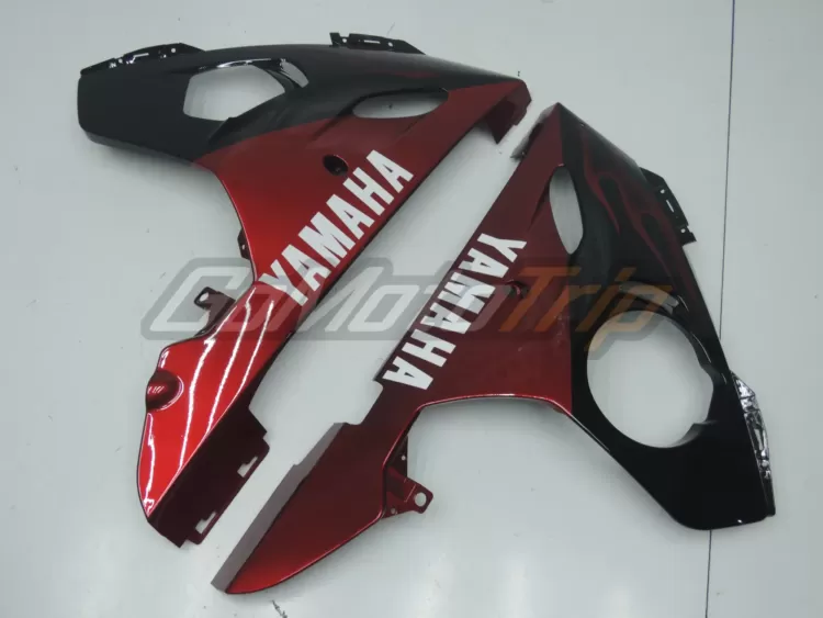 2003 2005 Yamaha Yzf R6 Red Flame Fairing 9