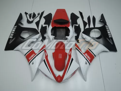 2003 2005 Yamaha Yzf R6 Red White Fairing 1