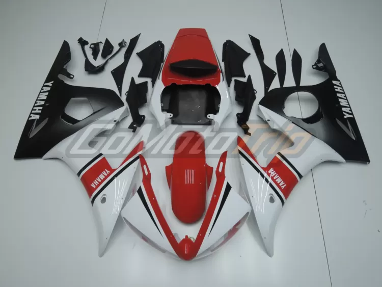 2003 2005 Yamaha Yzf R6 Red White Fairing 1