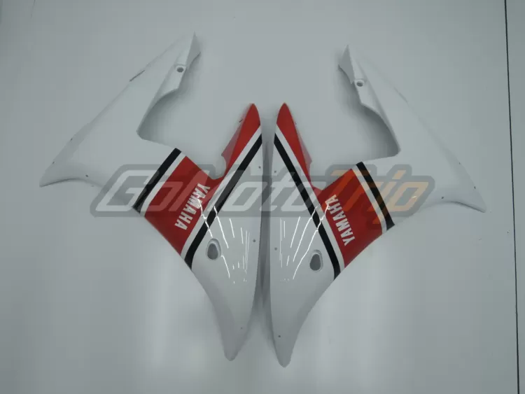 2003 2005 Yamaha Yzf R6 Red White Fairing 6