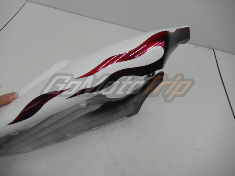 2003 2005 Yamaha Yzf R6 White Red Flame Fairing 15