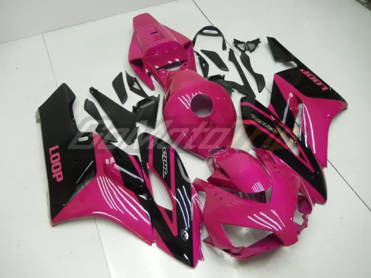 2004 2005 Honda Cbr1000rr Black Pink Fairing 3