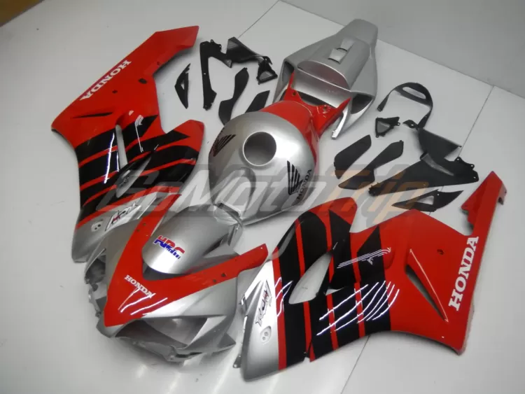 2004 2005 Honda Cbr1000rr Silver Red Fairing 2