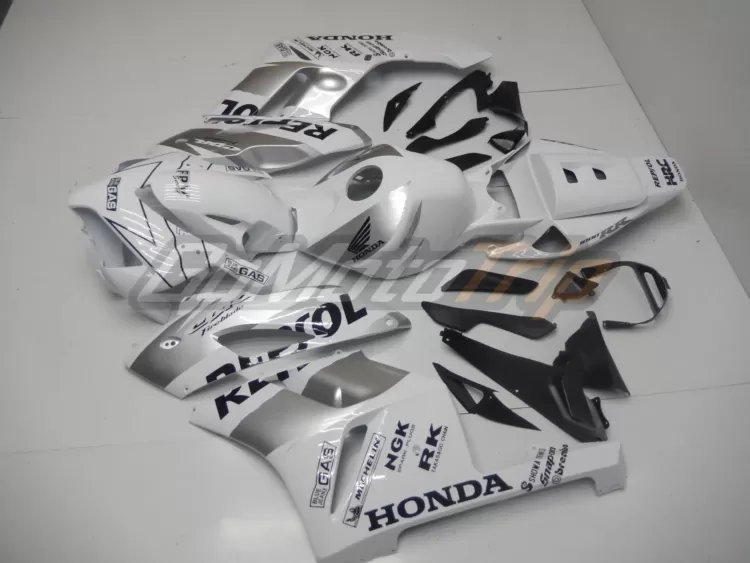 2004 2005 Honda Cbr1000rr Silver White Repsol Fairing2 4