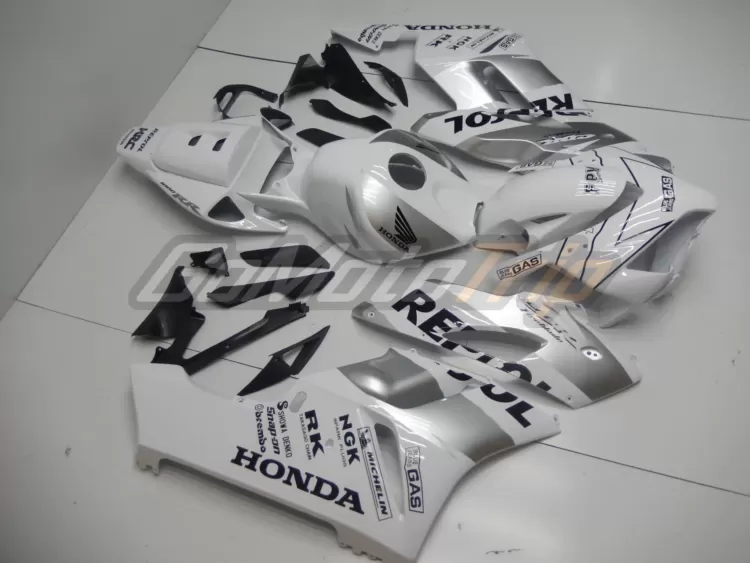 2004 2005 Honda Cbr1000rr Silver White Repsol Fairing2 5