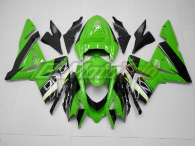 2004 2005 Kawasaki Ninja Zx 10r Black Green Fairing3 1