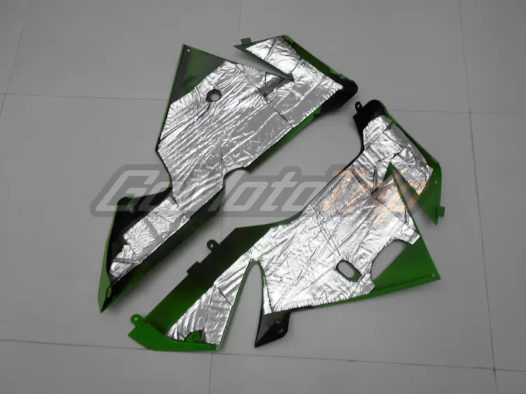 2004 2005 Kawasaki Ninja Zx 10r Black Green Fairing3 15