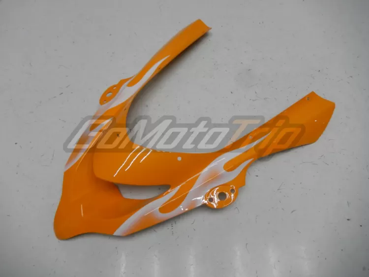 2004 2005 Kawasaki Ninja Zx 10r White Flame Fairing 7