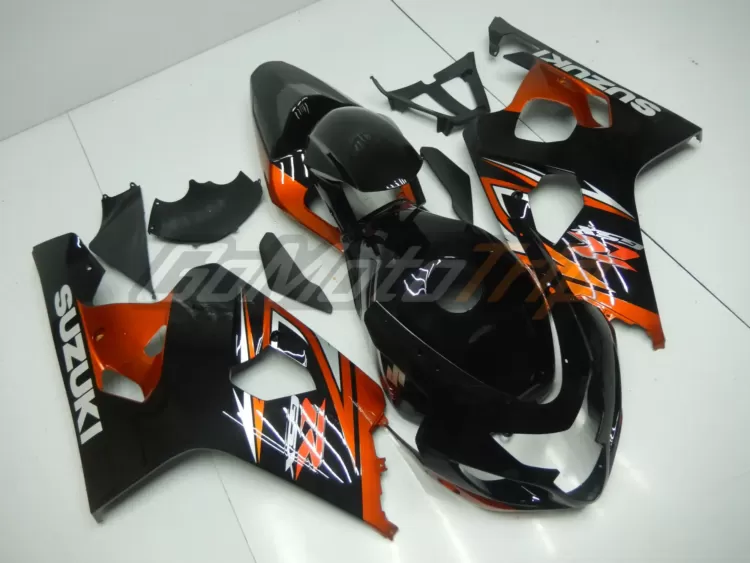 2004 2005 Suzuki K4 Black Orange Fairing 3