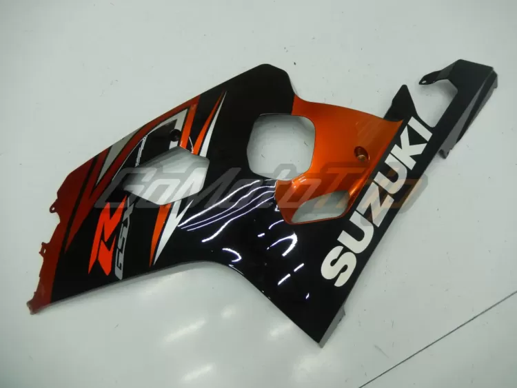 2004 2005 Suzuki K4 Black Orange Fairing 8