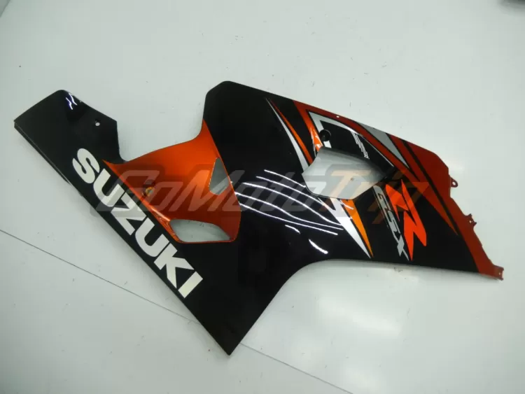 2004 2005 Suzuki K4 Black Orange Fairing 9