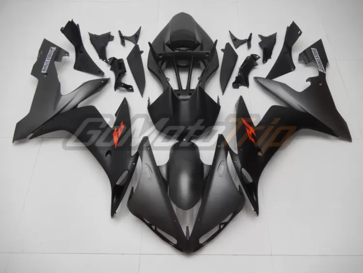 2004 2006 Yamaha Yzf R1 Black Gray Fairing 1