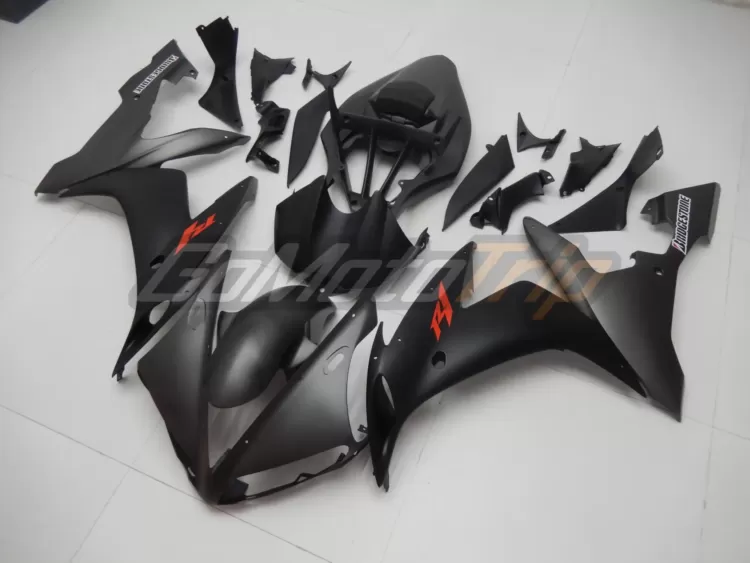 2004 2006 Yamaha Yzf R1 Black Gray Fairing 2