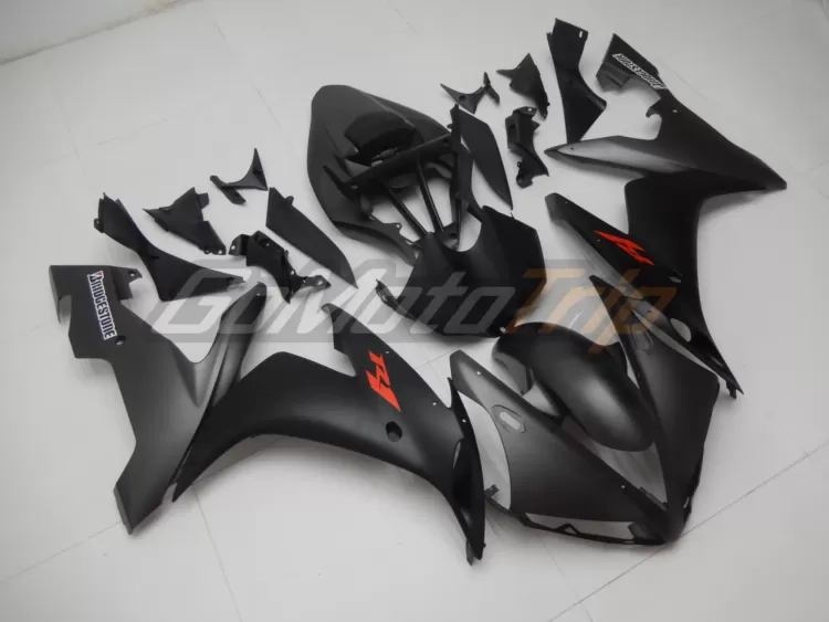 2004 2006 Yamaha Yzf R1 Black Gray Fairing 3