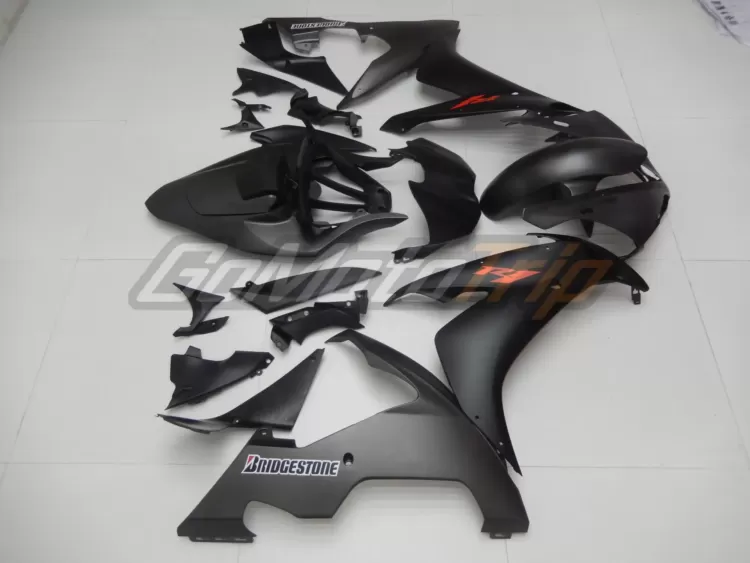 2004 2006 Yamaha Yzf R1 Black Gray Fairing 5