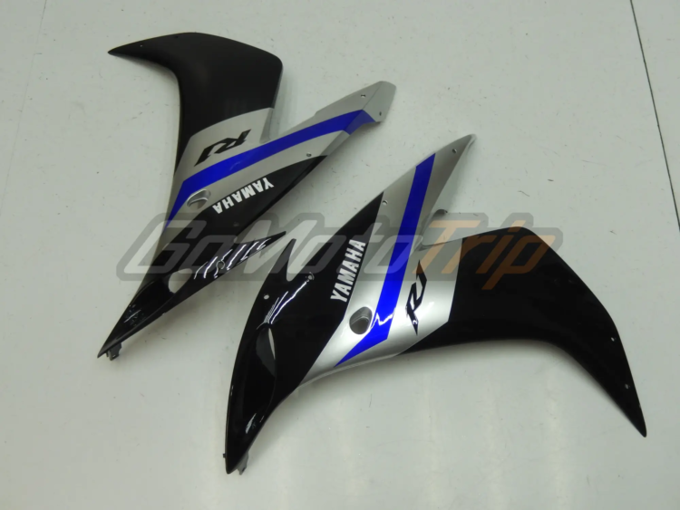 2004 2006 Yamaha Yzf R1 Black Silver Fairing 10