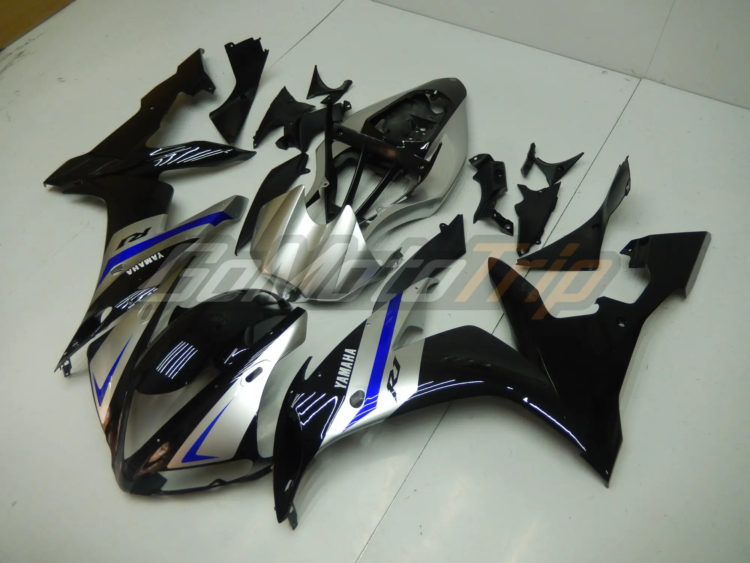 2004 2006 Yamaha Yzf R1 Black Silver Fairing 2